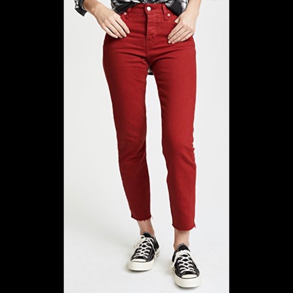 Levi's Denim - NEW Levis Wedgie Fit Womens Size 24 Dark Red.